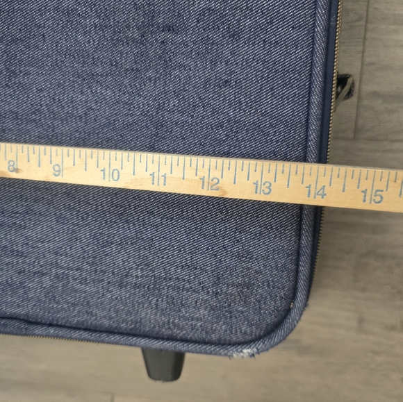 Hello Kitty Sanrio Y2K Denim Carry On Suitcase Unique Rare - Picture 15 of 16